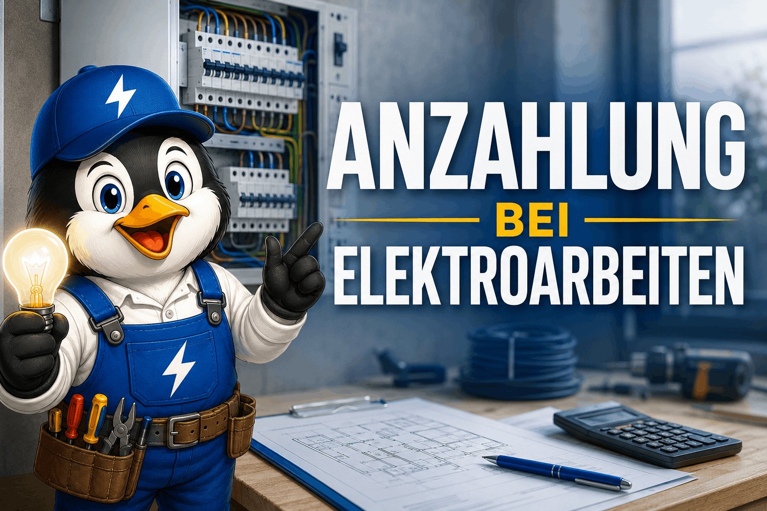 Anzahlung bei Elektroarbeiten