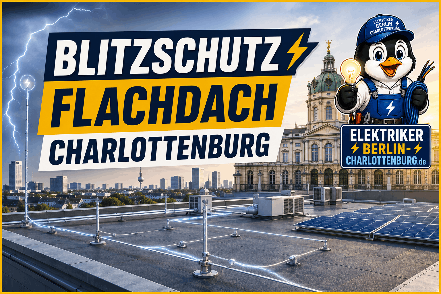 Blitzschutz Flachdach Charlottenburg