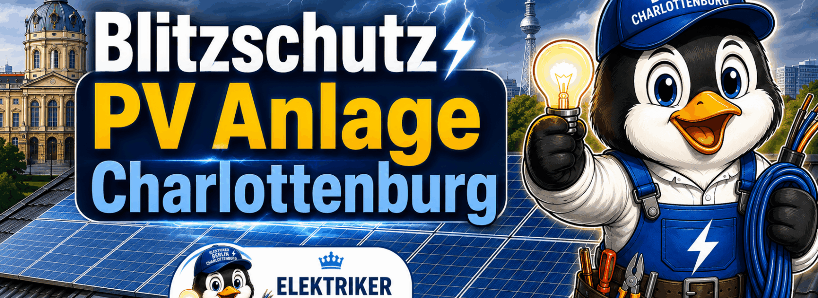 Blitzschutz PV Anlage Charlottenburg Infografik