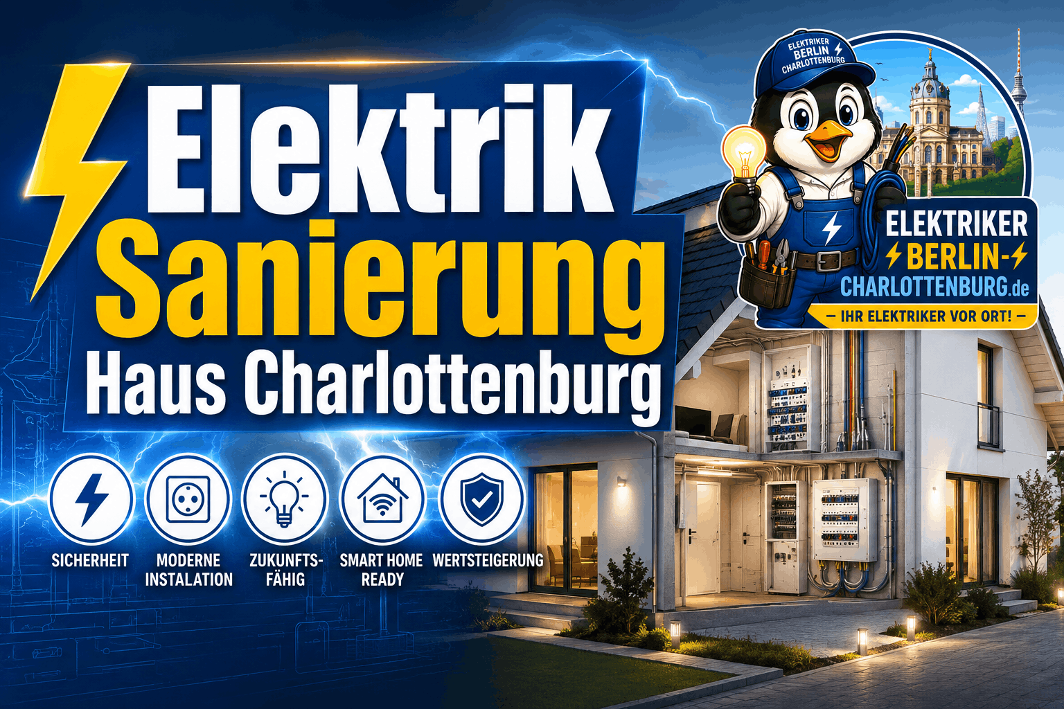 Elektrik Sanierung Haus Charlottenburg
