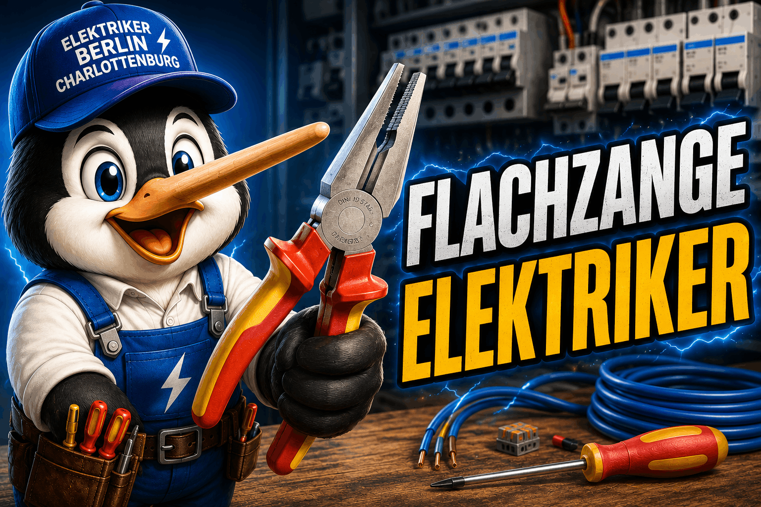 Flachzange Elektriker