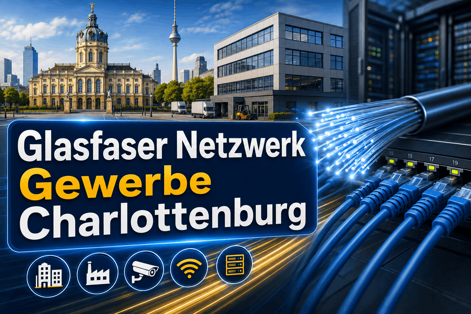 Glasfaser Netzwerk Gewerbe Charlottenburg