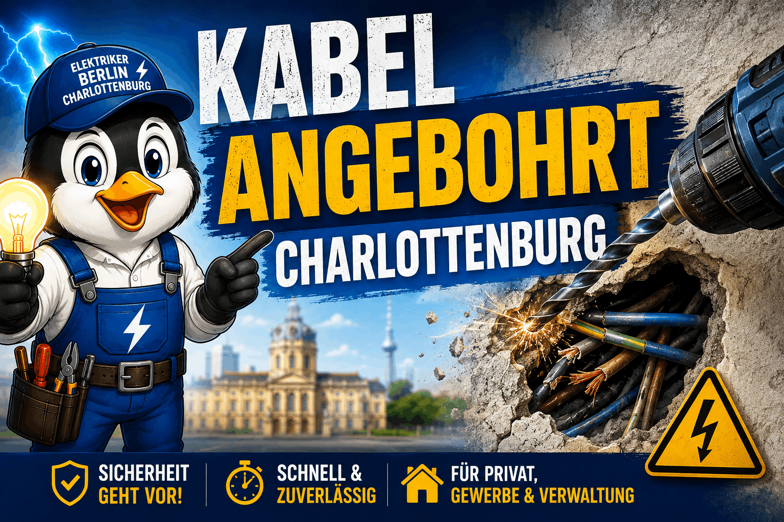 Kabel angebohrt Charlottenburg