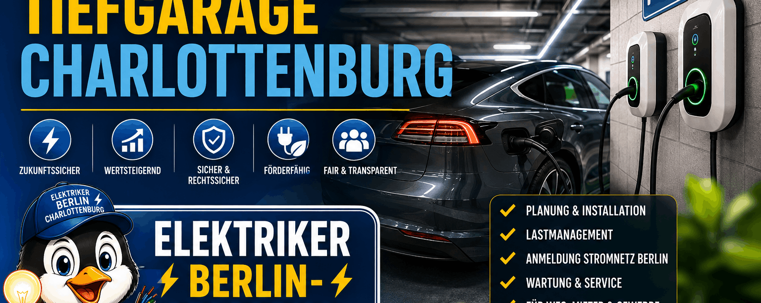 Ladeinfrastruktur Tiefgarage Charlottenburg