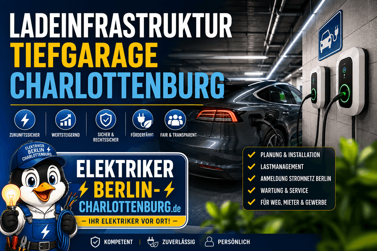 Ladeinfrastruktur Tiefgarage Charlottenburg