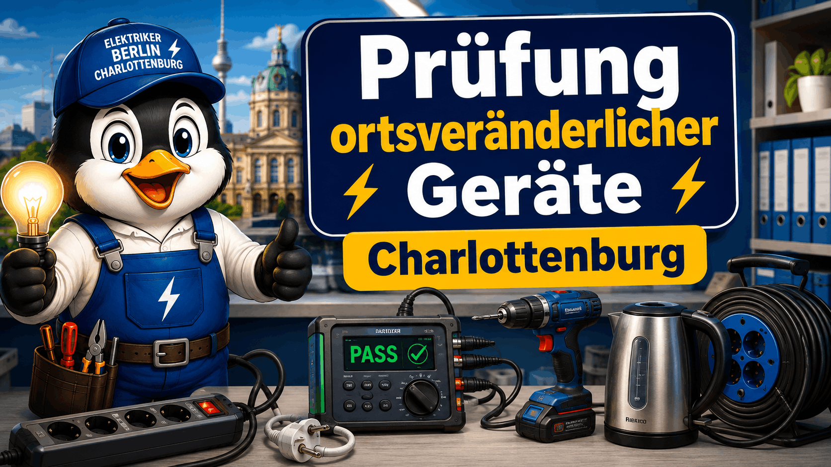 Prüfung ortsveränderlicher Geräte Charlottenburg