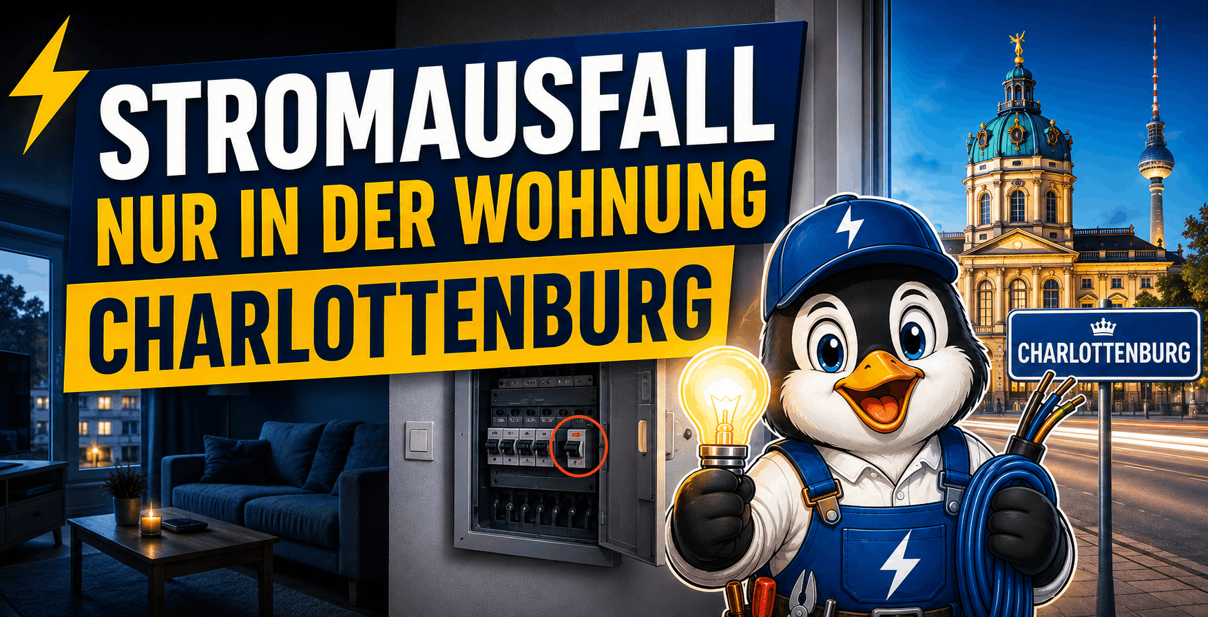 Stromausfall nur in der Wohnung Charlottenburg