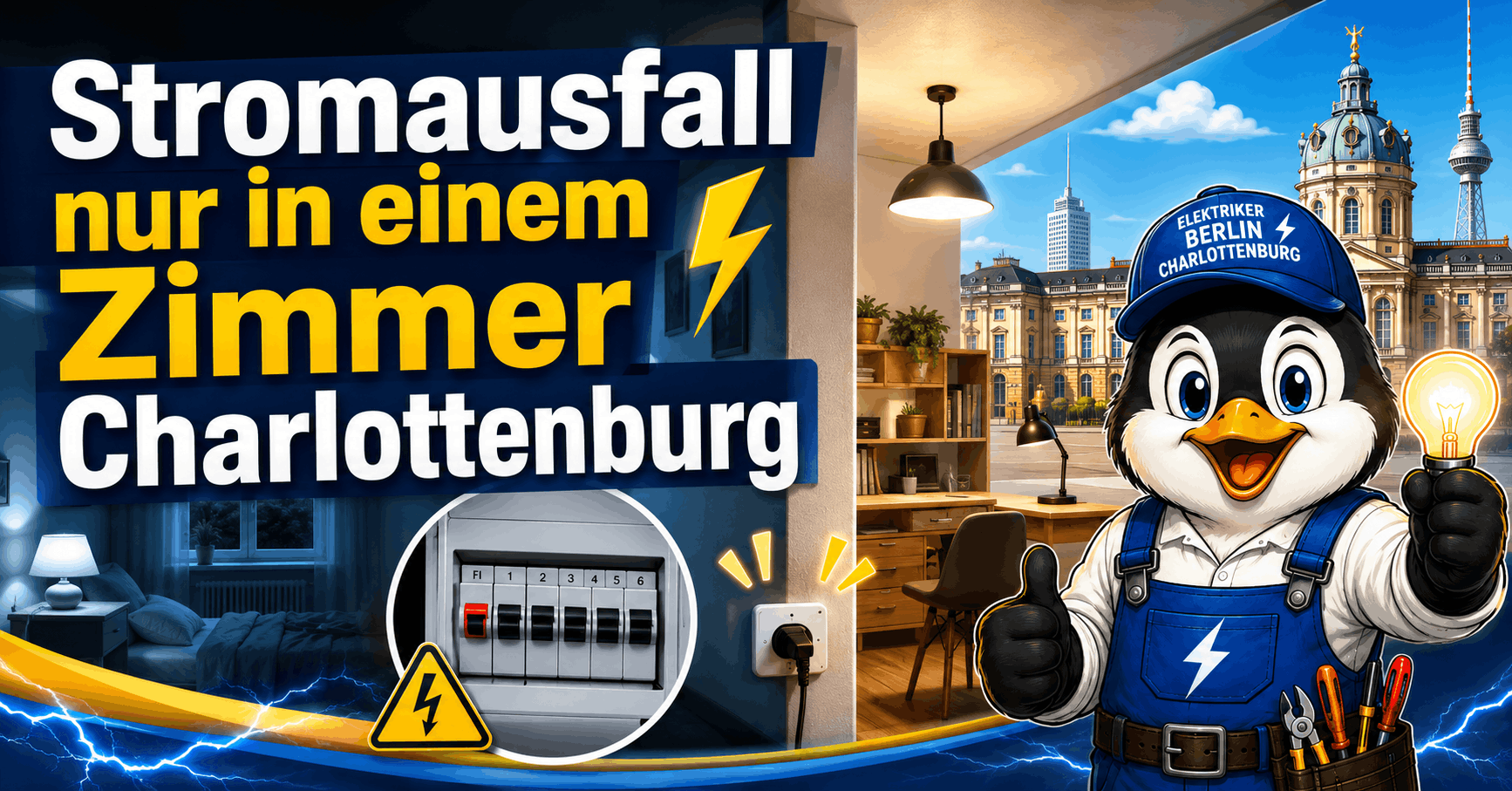Stromausfall nur in einem Zimmer Charlottenburg