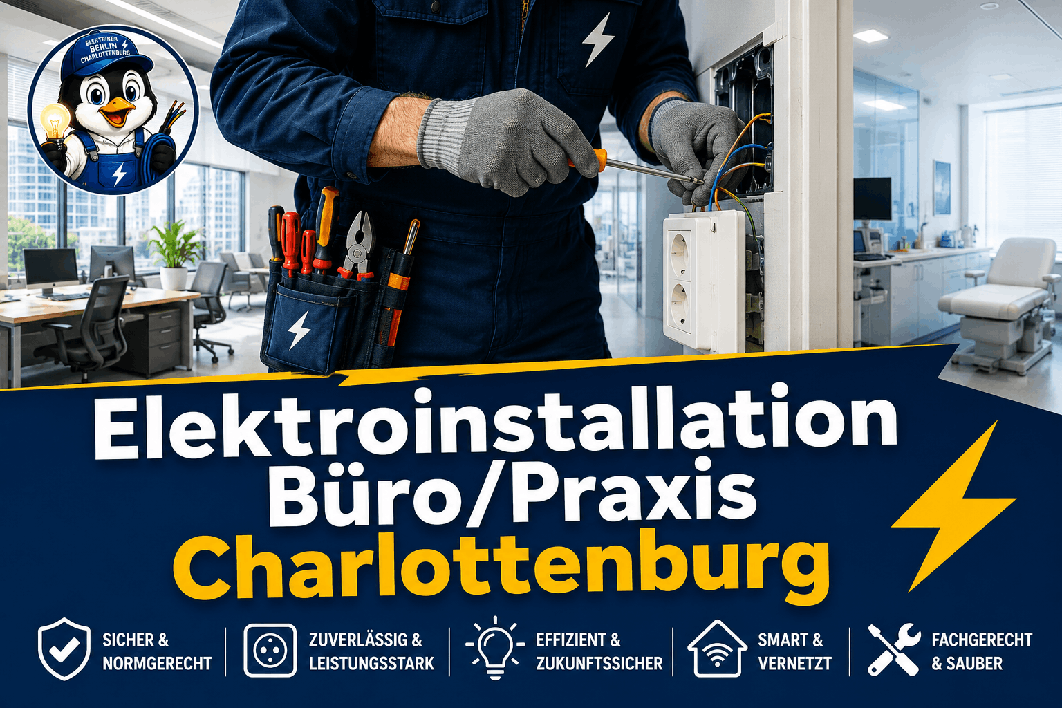 Elektroinstallation Büro/Praxis Charlottenburg